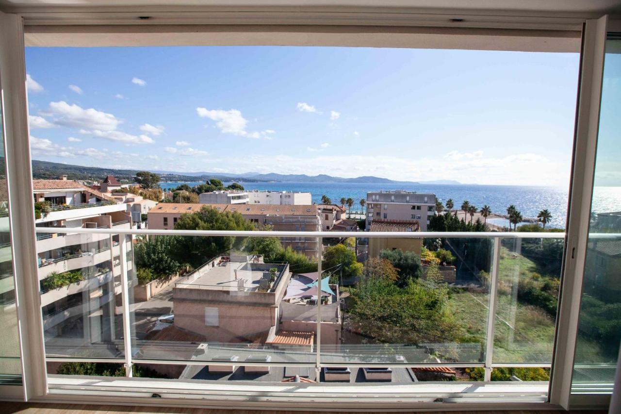Tres Beau T2 Climatise Refait A Neuf, Vue Mer Panoramique Exceptionnelle A 120M A Pied De La Plage ラシオタ エクステリア 写真