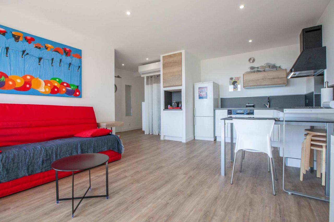 Tres Beau T2 Climatise Refait A Neuf, Vue Mer Panoramique Exceptionnelle A 120M A Pied De La Plage ラシオタ エクステリア 写真